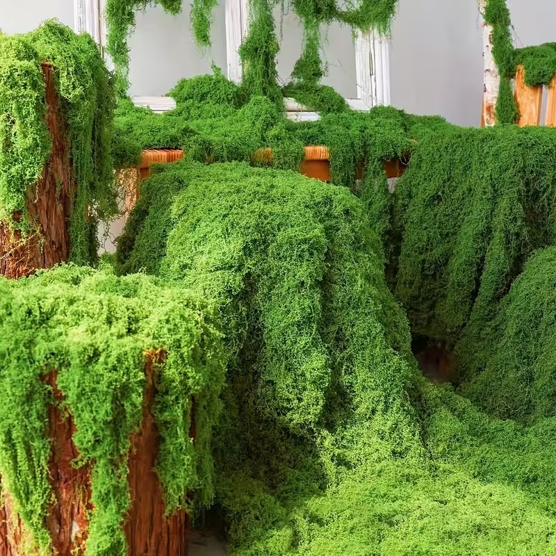 Realistic Artificial Moss Turf - Preserved Moss Sheet recension och pris
