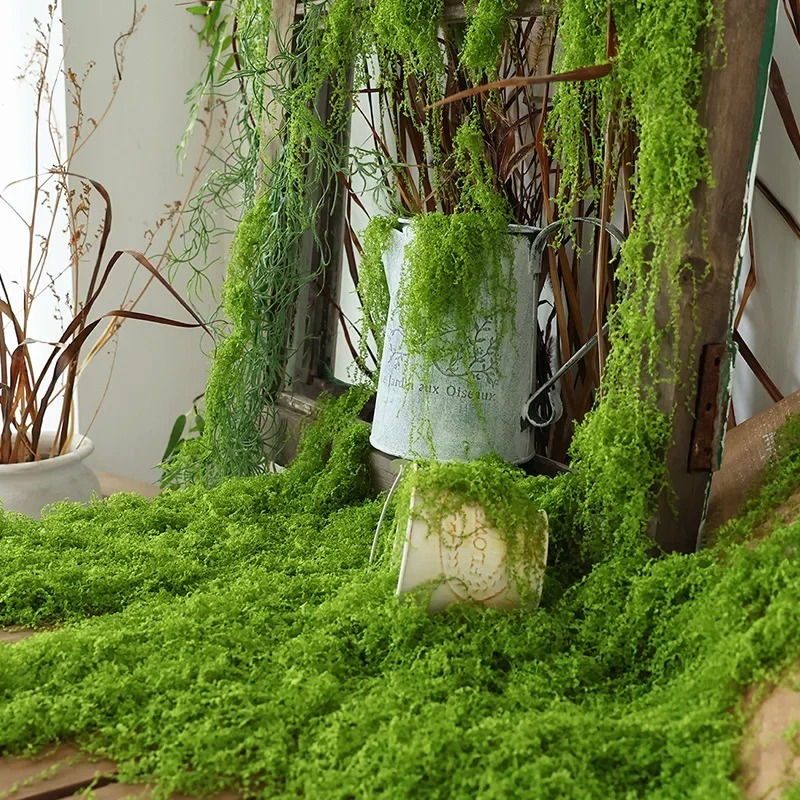 Realistic Artificial Moss Turf - Preserved Moss Sheet recension och pris