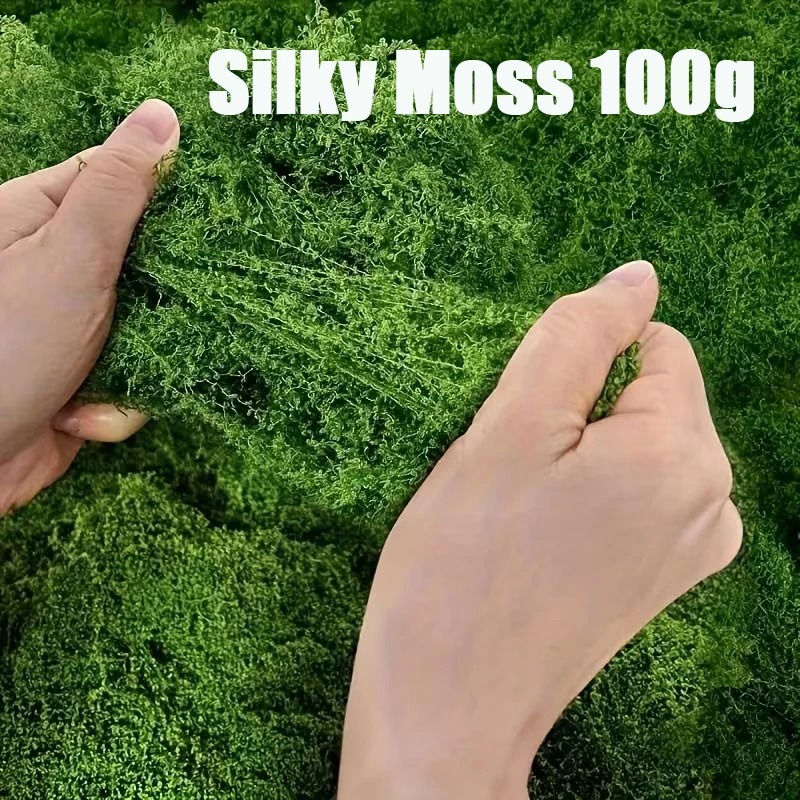Realistic Artificial Moss Turf - Preserved Moss Sheet recension och pris