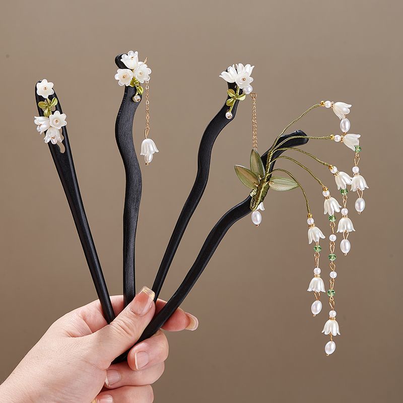 Wooden Flower Hairpin Vintage  - Supply Florist recension och pris